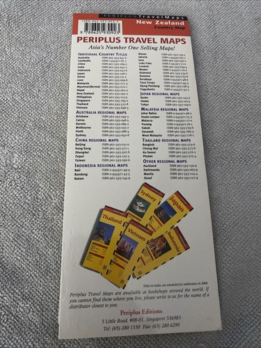 New Zealand Country Map Periplus TravelMaps In Color - Picture 2 of 5