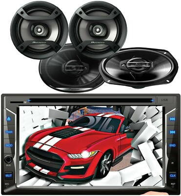 Audiotek AT-D75ML MirrorLink Android & IOS + Pioneer 2x 6x9'' & 2x 6.5'' Speakers