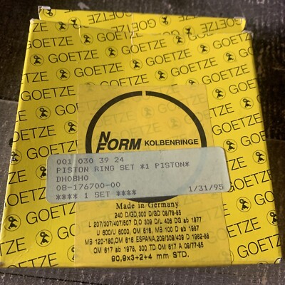 NEU 5 SATZ KOLBENRINGE FÜR MERCEDES-BENZ T1 209 D 2.9. GOETZE 08-176700-00 2pk