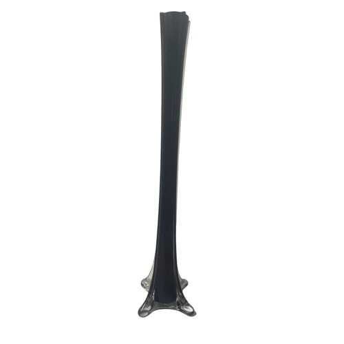 Black/Dark Purple Glass Eiffel Tower/Snowflake Vase 16 1/4" - 第 1/8 張圖片