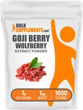 BulkSupplements Wolfberry Extract Powder - Goji Berry- 1g Per Serving