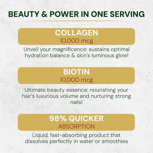 Delta Nourish Nano Biotin & Collagen Drops – Healthy Hair, Skin & Nails – 2 oz - Picture 8 of 9