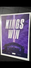 Signed Kessler Edwards Sacramento Kings Win Decal Fox Sabonis Light The Beam