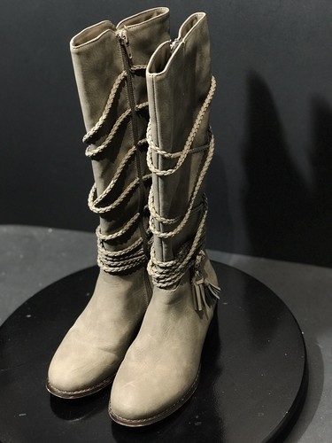 Stivali alla moda Steve Madden bambina JCHALLY tortora bambino taglia US 2 M - Foto 4 di 10