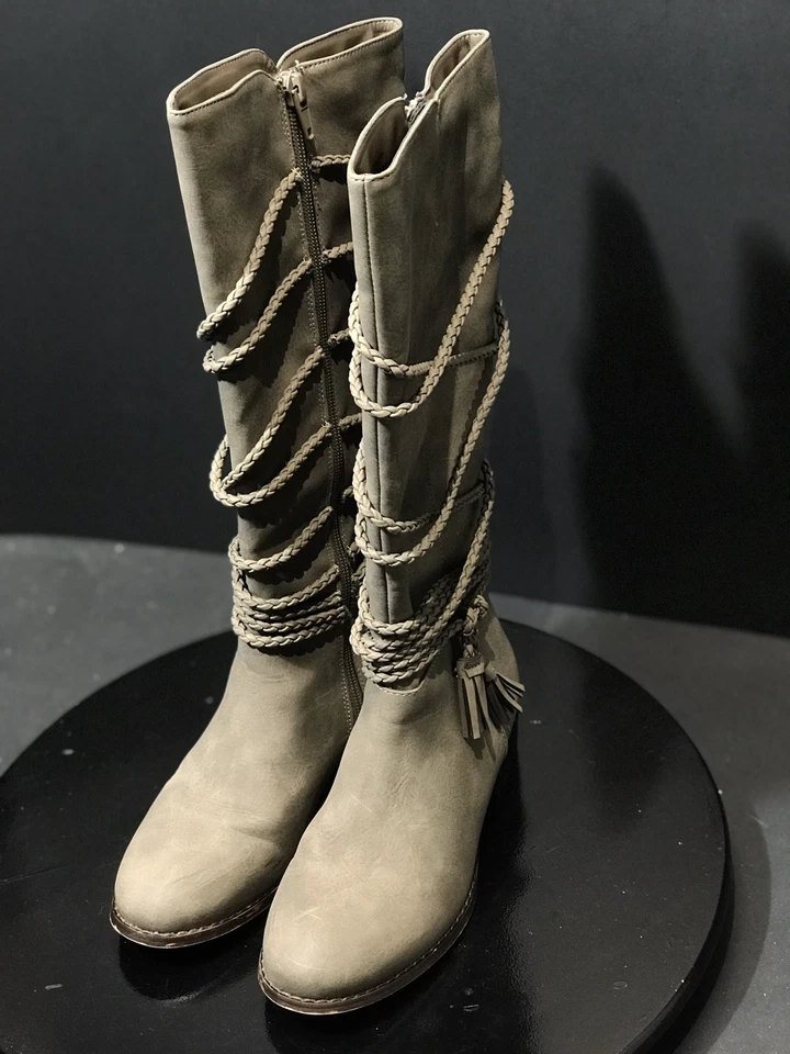 Steve Madden Niñas JCHALLY Moda Bota Taupe Niño Pequeño Talla EE. UU. 2 M Foto 4 de 4