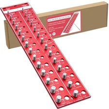  Nut and Bolt Thread Checker, Bolt Size and Thread Gauge, Bolt and Nut Red 