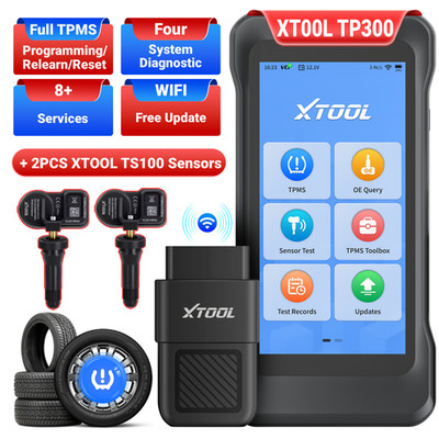 2026 XTOOL TP300 Full TPMS System OBD2 Scanner Diagnostic With 2PCS TS100 Sensor
