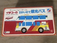 Ichiko Tin Toy Car double-decker sightseeing bus W/BOX F/S FEDEX