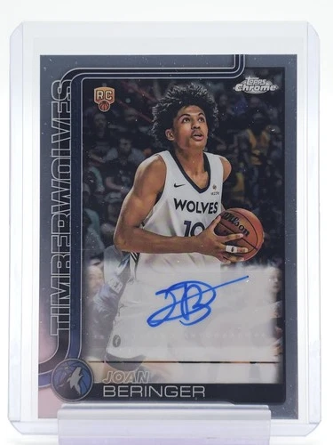 JOAN BERINGER 2025-26 TOPPS CHROME ROOKIE AUTO #TCAR-JB TIMBERWOLVES Q6992