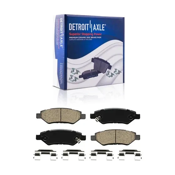 Front Rear Drilled Rotors + Brake Pads for 2010-2015 Chevrolet Camaro V6 LS LT.. - Image 3 of 4