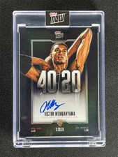 2024 Topps Now Basketball Victor Wembanyama #VW-5A Rookie RC Auto Spurs /99