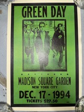 Green Day Concert Poster, NYC, Madison Square Garden, New York City, Green Day -