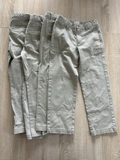 Cat Jack Boys Khaki School Uniform Pants Size 6 Straight Lot of 4