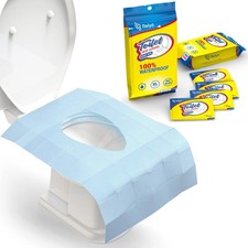 Relyo 20 Pack XL Disposable Toilet Seat Covers   Waterproof Toilet Cover She...