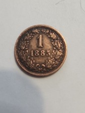 1885 Austria 1 Kreuzer Coin