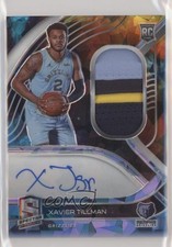 2020-21 Panini Spectra Rookie Jersey Astral Prizm 21/35 Xavier Tillman Auto 0k20