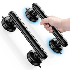 JOTPE 2 Pack Grab Bars for Bathtubs and Showers, No 2 x Medium, Black