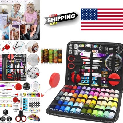Complete Sewing Kit 229 Pieces with Scissors Needles and Thread for DIY Projects