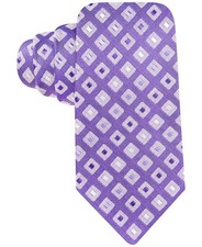 Alfani Spectrum Men's Tortola Neat Geo Purple Necktie-OS