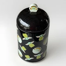 Star Wars Grogu 10” Ceramic Cookie Jar Canister Baby Yoda Mandalorian The Child
