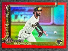 2025 Topps Pro Debut Red Foil #PD-196 Bryce Eldridge 1/10 Sacramento River Cats