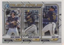 2021 Bowman Talent Pipeline Brice Turang Corey Ray Mario Feliciano #TP-MIL 0e4z