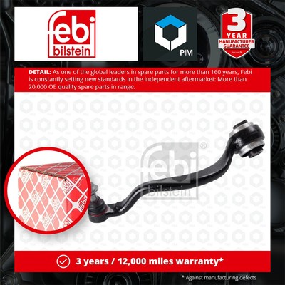 Wishbone / Suspension Arm fits BMW X6 F16 3.0 Front Lower, Right 14 to 19 Febi