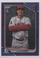 2024 Bowman Chrome Prospects Purple Shimmer Refractor /250 Juan Flores 13ib