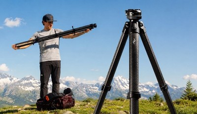 New Peak Design Pro Carbon Fiber Tripod with Ball Head Black PT-S-BK-1 with tags