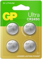 Gp Knopfzelle Cr 2450 3 V 4 St. 540 Mah Lithium Ultra