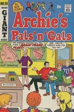 Archie's Pals 'n' Gals #55 VG- 3.5 1969 Stock Image Low Grade