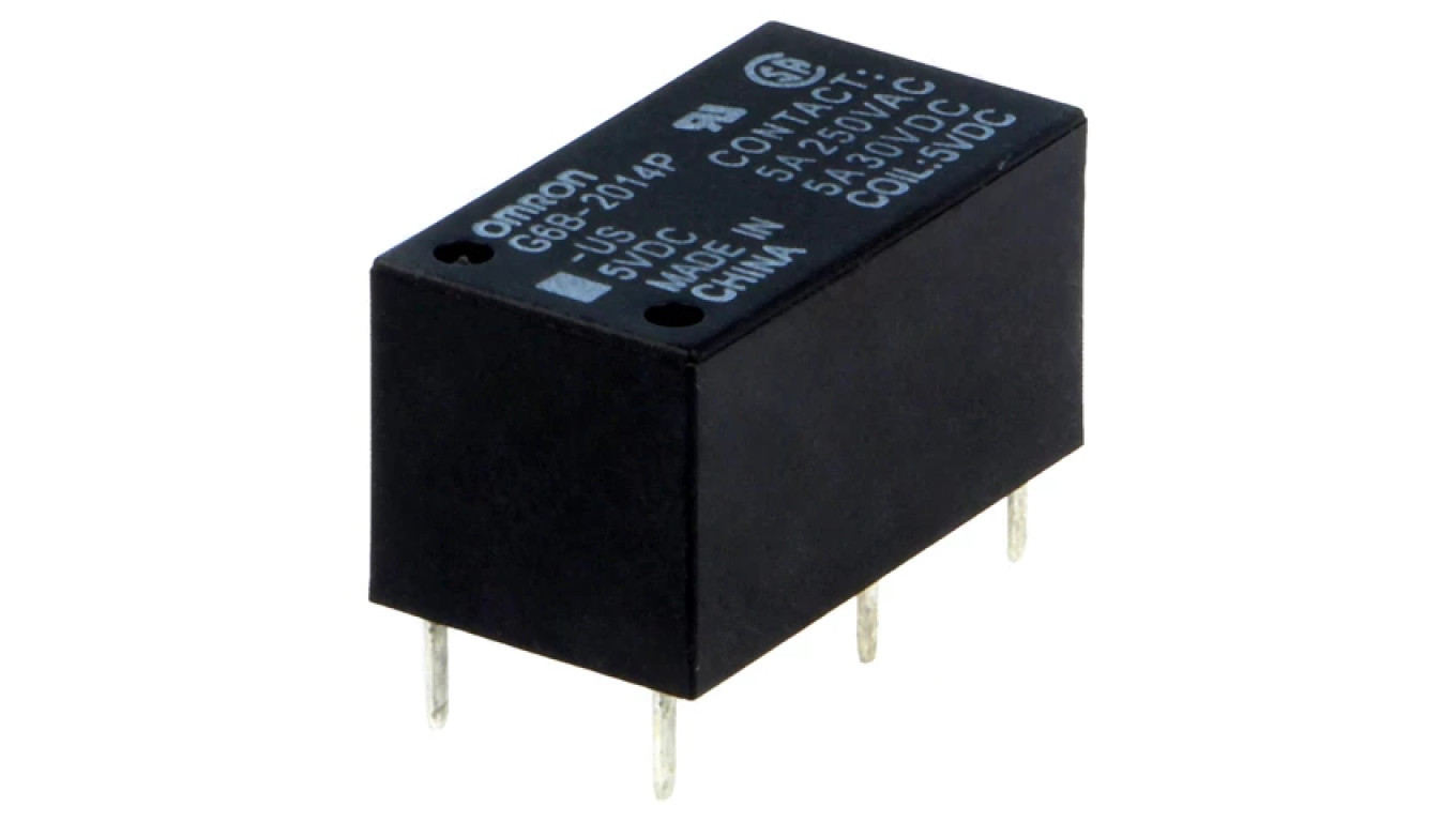 Electromagnetic relay DPST-NC Coils 5VDC 5A/250VAC G6B-2014P-US 5VDC /T2UK