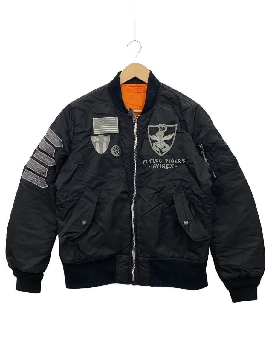 AVIREX Flight Jacket Nylon Black Size L Used
