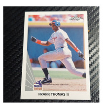 Leaf 1990 Frank Thomas #300 Chicago White Sox Rookie Base Baseball Card