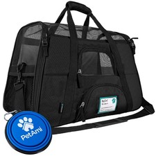 Pet Carrier Bag Travel Case Airline Approved Soft Sided Comfort Bag for Cat Dog