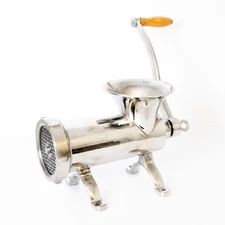 Lehman's Clamp-Down Meat Grinder #32, Manual Stainless Steel Meat Grinder