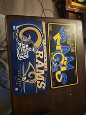 set of 2 st louis Rams License Plates