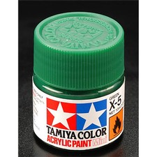 Tamiya Acrylic Mini X5 Green TAM81505 Plastics Paint Acrylic