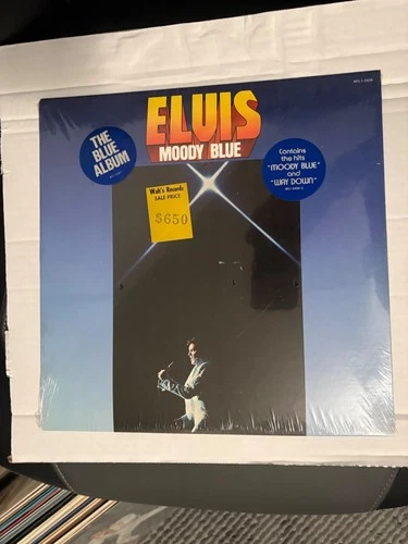 ELVIS PRESLEY “Moody Blue”- 1977 - AFL1-2428 - NEW SEALED WITH 2 HYPE STICKERS