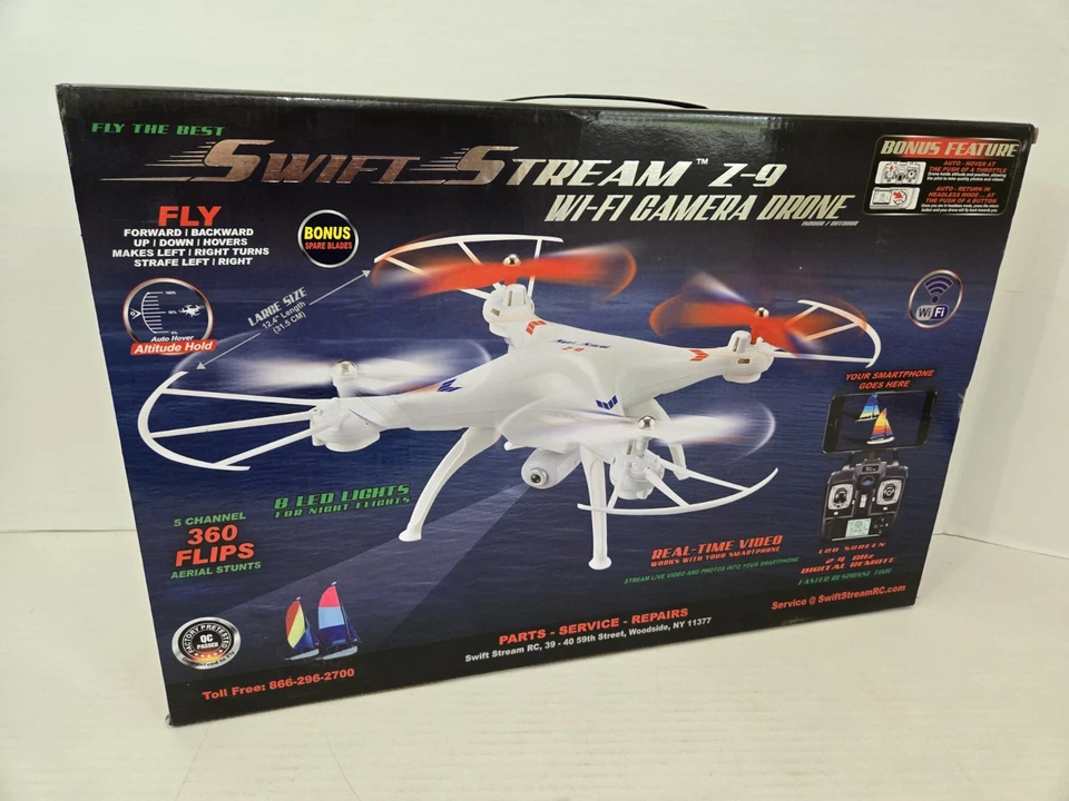 Swift Stream Z-9 WiFi RC Camera Drone New in Box FREE SHIPPING - Image 4 of 4