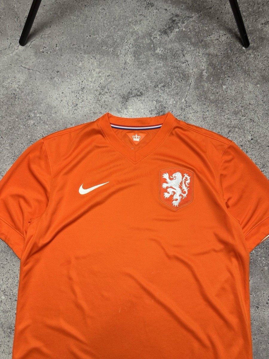 NETHERLANDS 2014 2015 HOME FOOTBALL SHIRT SOCCER JERSEY NIKE