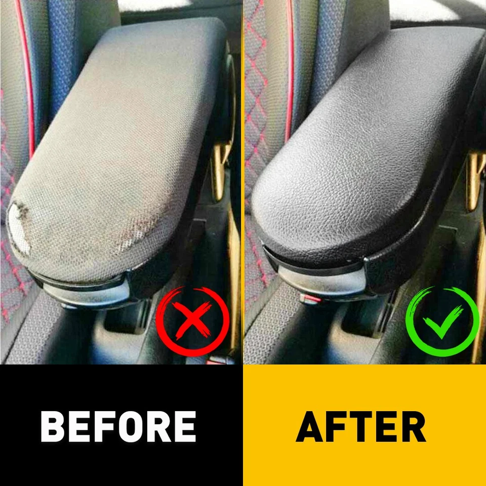 Consola central para cubierta reposabrazos VW Volkswagen JETTA PASSAT GOLF BETTLE negro Foto 2 de 4