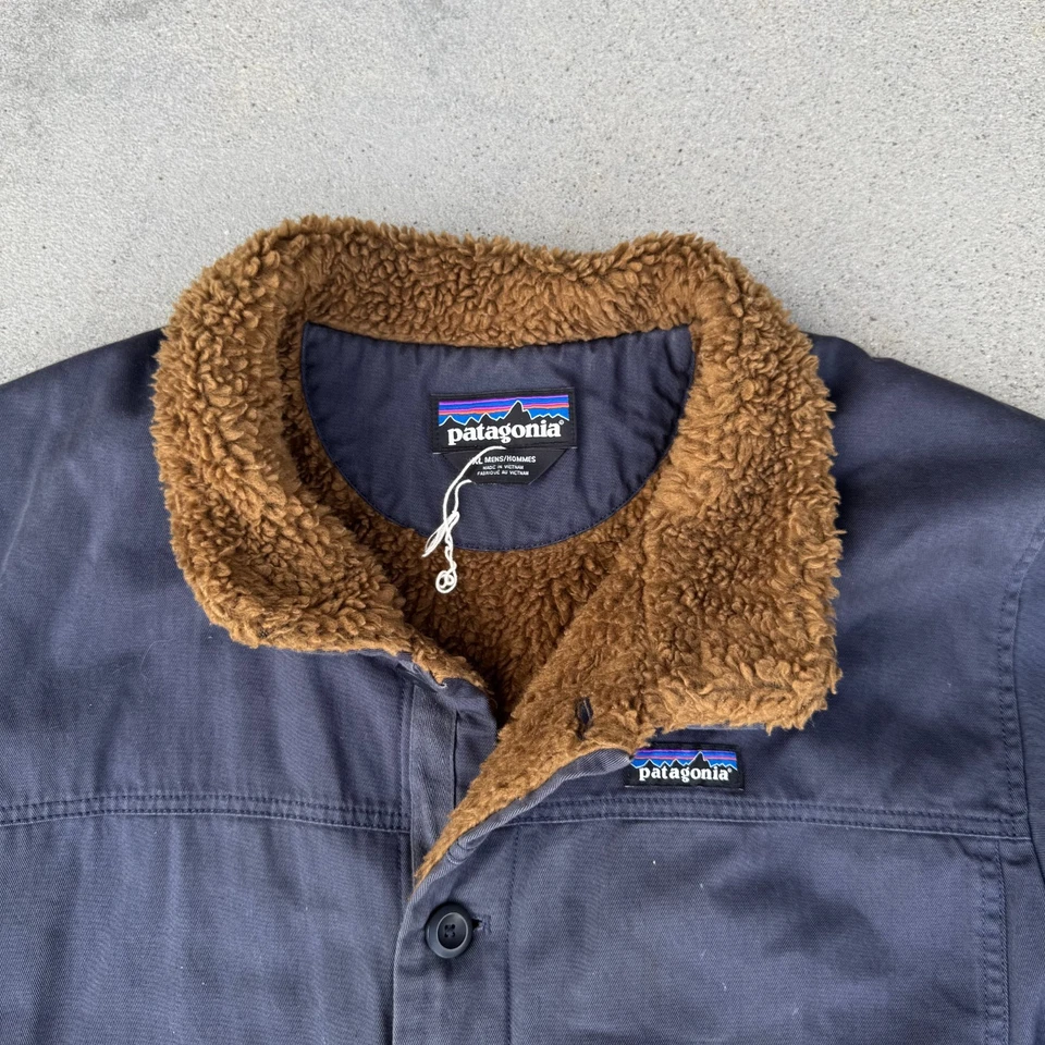 Patagonia Maple Grove Fleece Button Up Jacket Charcoal Mens X-Large Outdoor - Image 4 of 4