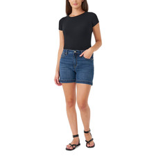 Seven 7 Woman's High Rise Denim Weekend Short Size 10 New