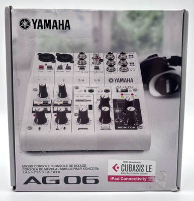 #ad NEW Yamaha AG06 6 channel Mixing Console And USB Audio Interface $190.00