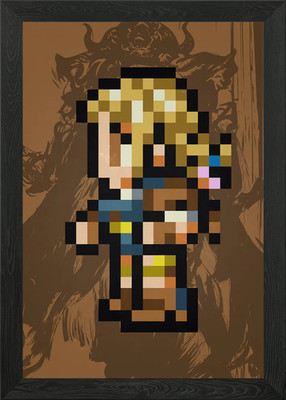 FF XII Penelo Pixel Sprite gerahmtes Wandbild Poster Leinwanddruck Bild