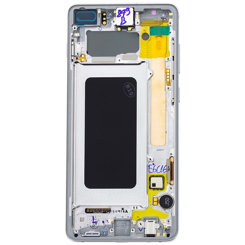 Complete Block Samsung Galaxy S10 Plus LCD Screen Original Touchscreen white - Foto 3 di 4