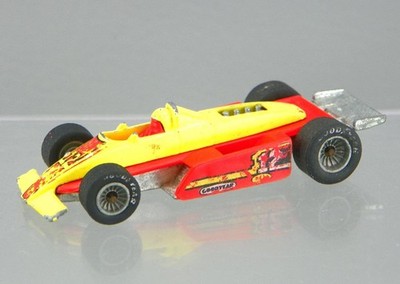 Vintage 1982 Hot Wheels Diecast Real Riders Yellow Red Formula Fever Indy Car HK