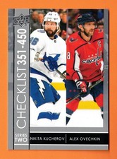 2021-22 Upper Deck Alexander Ovechkin / Nikita Kucherov #450 Checklist MINT