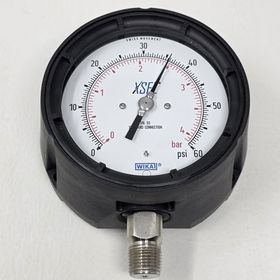 #ad #ad Wika XSEI 23X.34 4.5 Swiss Movement Gauge 316 SS 0 60 PSI Pre owned $56.02